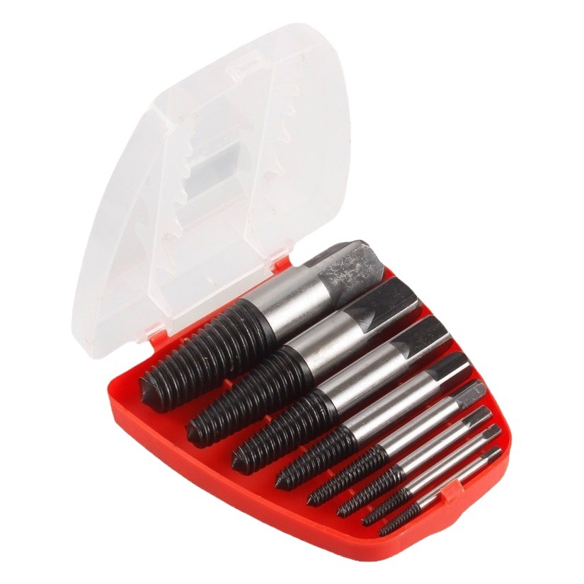 4 puntos 6 puntos grifo triángulo válvula tubo de agua cabeza rota tornillo extractor al por mayor 5/6/8 piezas conjunto roto Extractor de alambre