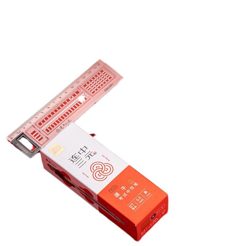 Deli V1-s Pen de prensa, incluso el bolígrafo de góner especial para el examen de estudiante silencioso de tres yuanes