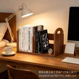 跨境木质桌面收纳家书架整理架简易置物架桌上收纳小书柜