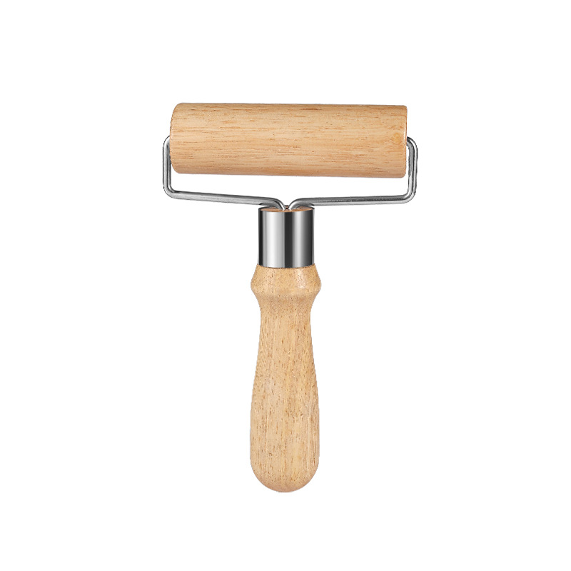 De una sola cabeza palo de harina de madera de cocina grueso mango de madera rodillo ahorro de mano de obra rodillo herramienta práctica para hornear