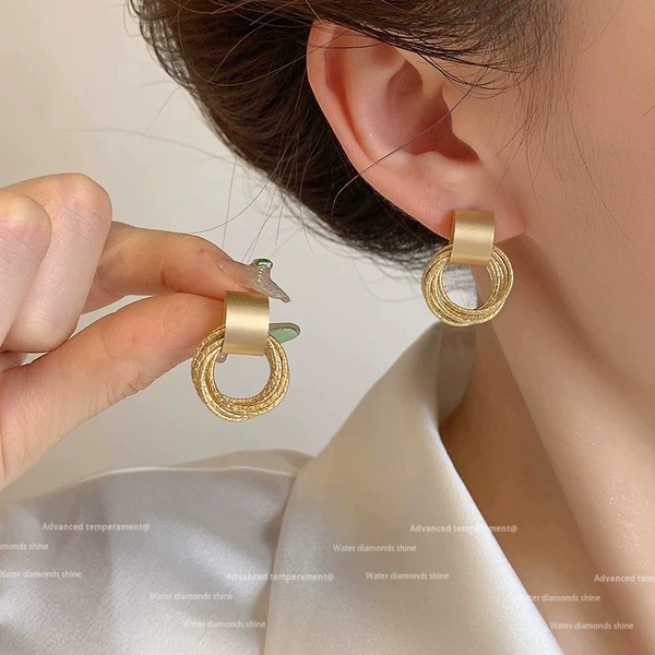 Golden ring, jewelry, earrings