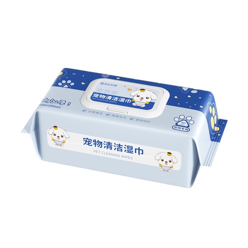 Pet Cleaning Wipes for Cats and Dogs - Body, Eye, and Ear Disinfection, Hygiene Care, Tear Stain Removal, Convenient Wet Wipes