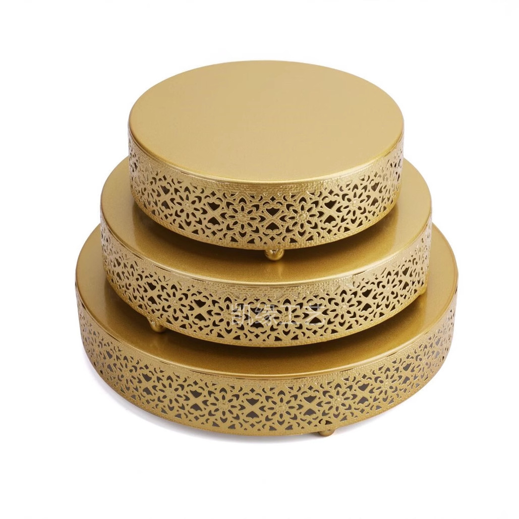 Estilo europeo creativo oro hueco soporte de la torta accesorios de la boda decoración de la Mesa de postre tienda de postres pastel de postre combinación