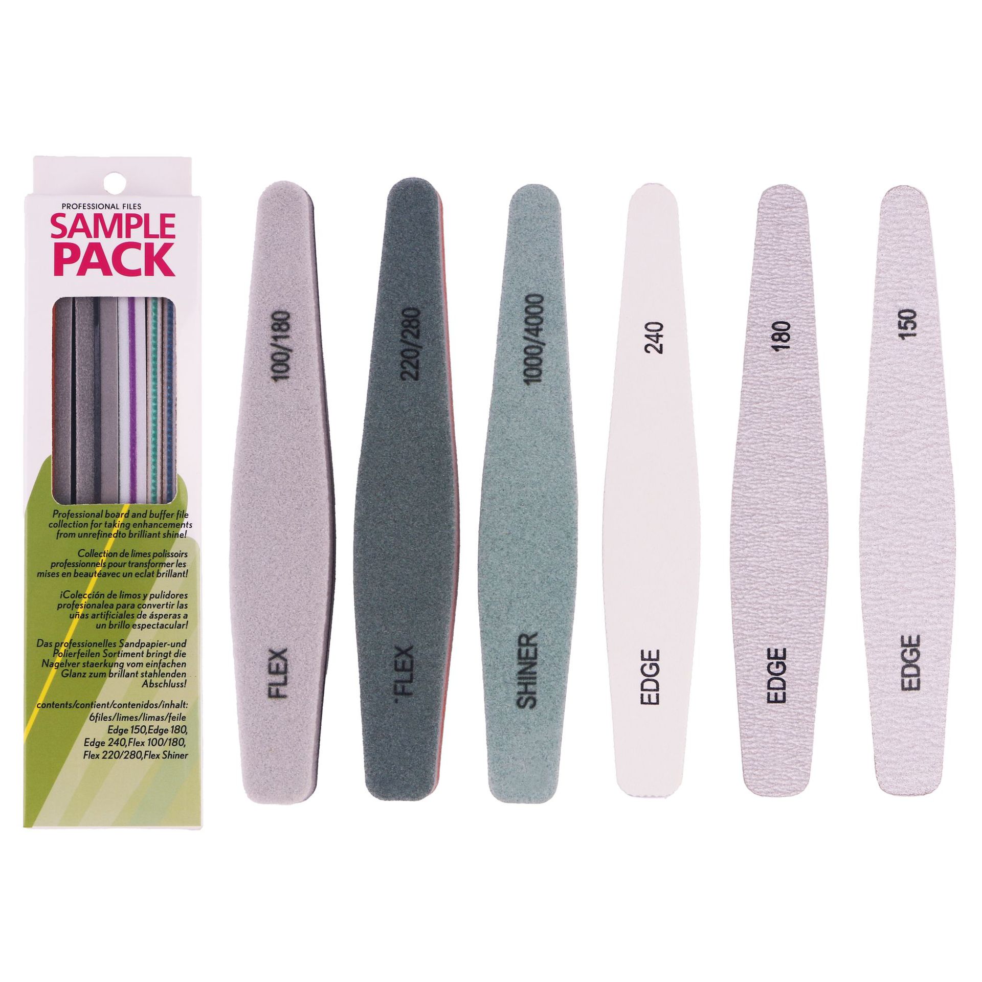 Transfronterizo 6 conjuntos de uñas conjuntos de esponja frotar barra de pulido archivo de uñas barra de pulido herramientas de cuidado de uñas
