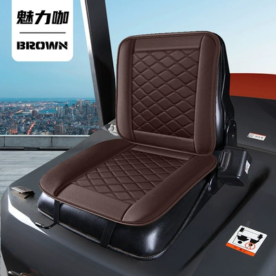 Four Seasons Pad Universal Car Seat Cushion for - charming-coffee-full-leather-forklift-seat-cushion