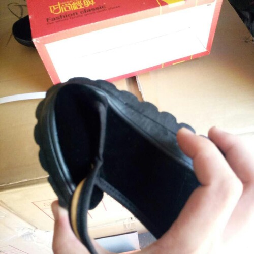 Spring Old Beijing Fabric Shoes for Women Black Velour Hotel Black Work Shoes with Buckle Dance Middle-Aged Mother Fabric Shoes
