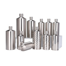 不锈钢加厚酒壶1 2斤装家用随身便携式茅台瓶个性创意圆柱酒瓶