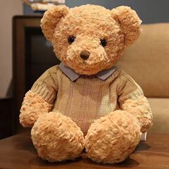 新しいシャツテディベアぬいぐるみセーター熊子供人形女の子抱き熊プレゼント卸売り