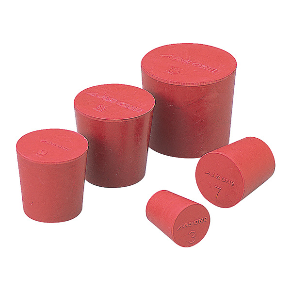 ASONE 亚速旺 红色橡胶塞 4号其他实验室用品