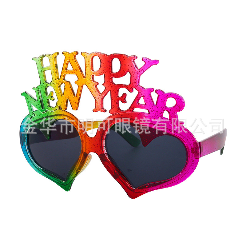 Gafas de Fiesta de Corazón de Plástico ABS Decorativas para Fiestas de Año Nuevo