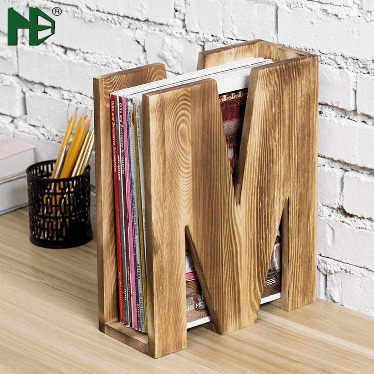 木质M形挡书板书靠复古木质桌书夹学生桌上挡板固定收纳隔板