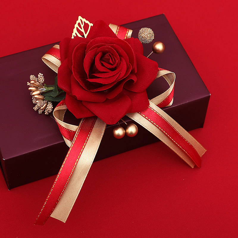 Boda ramillete familia boda dama de honor suministros novio novia creativo conjunto completo no flor dama simulación placket