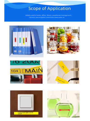 Appliques suitable for CASIO/Carl Zeiss label printers, color belts 18mm, full color range, multiple specifications XR-18X series