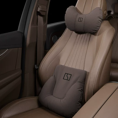Lumbar Support Set for — Headrest - headrest-and-lumbar-support-mocha-brown