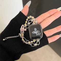 新型西太后ブレスレット金属時計チェーンはApple WatchS987654バンドの小衆SEビーズに適用されます。