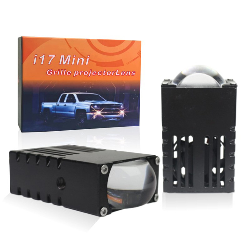 Car LED front fog lamp i17 grid grid spotlight 1.5 inch white yellow two-color module matrix motorcycle electric