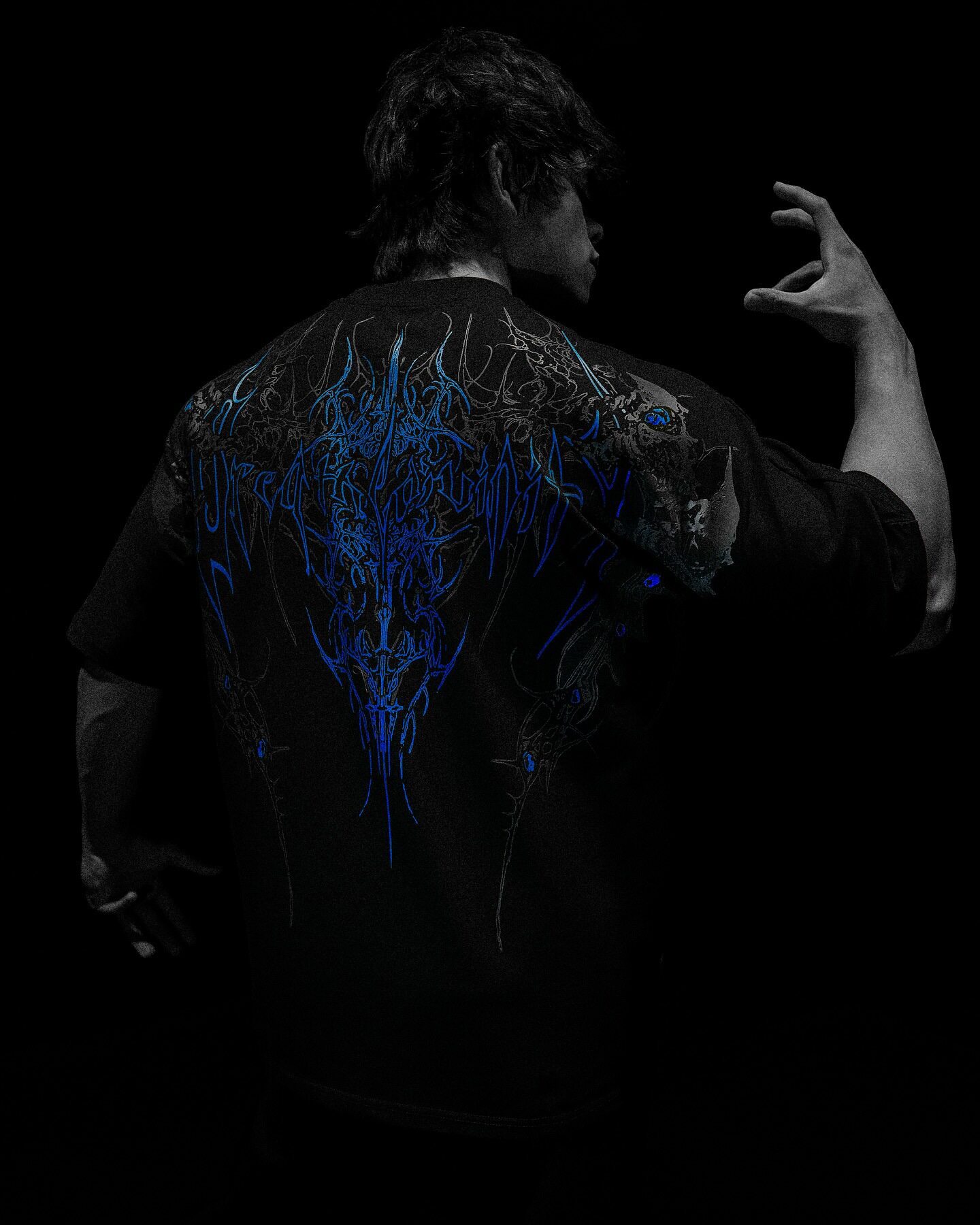 Breathedivinity's New Dark Gothic Dragon Style Loose-fit Plus-size Pure Cotton Men's Short-sleeve T-shirt 008_viptrois.com
