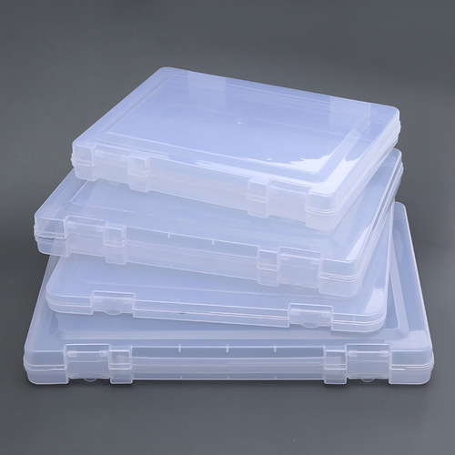 Square transparent plastic box hardware parts fishing gear packaging box PP empty box jewelry small card wearing armor storage box
