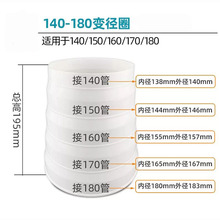 多口径烟管变径圈 厨房吸抽油烟机变径管排风管塑料大小接头批发