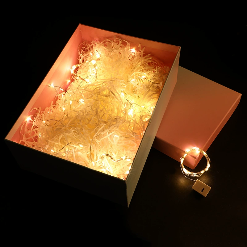 LED copper wire string lights, battery-powered (LR44/2032), waterproof, multi-length & color modes