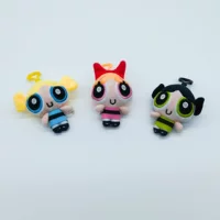 Кросс-бортовая бутиковая 9CMThePowerpuffGirls плюшевая игрушка оптовый брелок PowerpuffLittle полицейский кулон