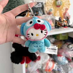 丑鱼变装hellokitty包包挂件可爱书包背包小公仔玩偶挂饰品kt礼物