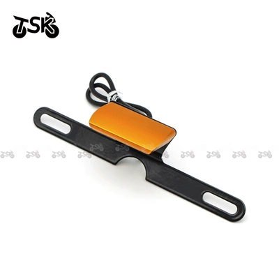 Suzuki motorcycle modified — License plate lamp - orange