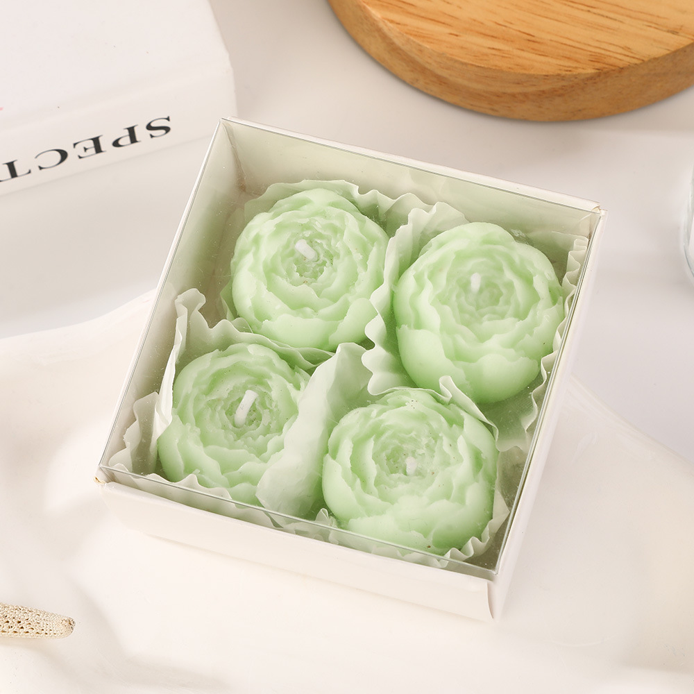 Rose hecha a mano set de vela de incienso al por mayor casero Qixi Valentine 's Day perfume regalo vela de mano transfronteriza