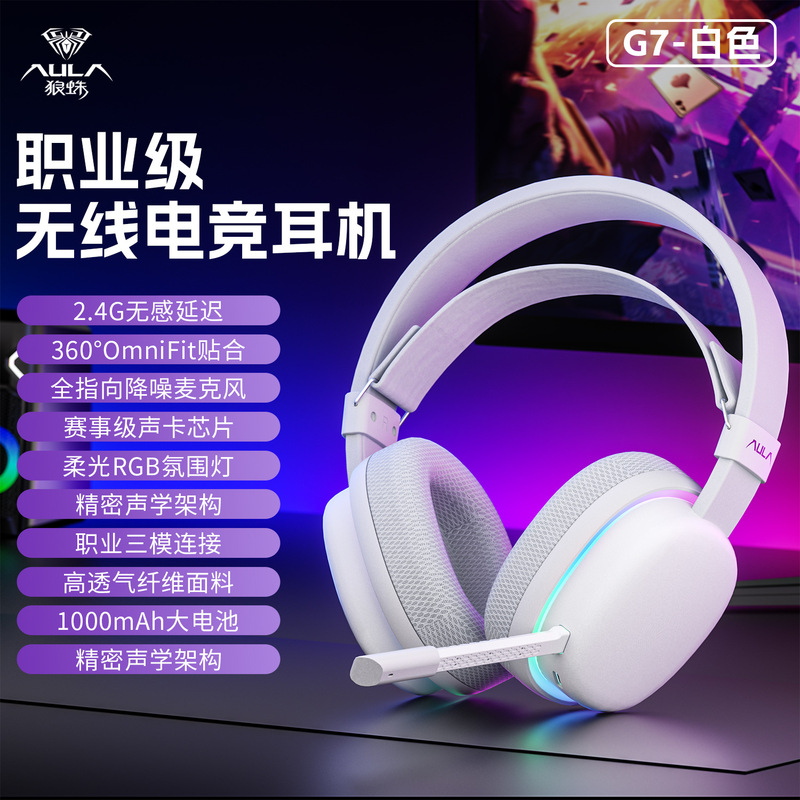 Wolf Spider G7Pro ヘッドマウント ゲーミング ヘッドセット 3 モード ノイズリダクション Bluetooth 高品質マイク付き低遅延クロスボーダー|undefined