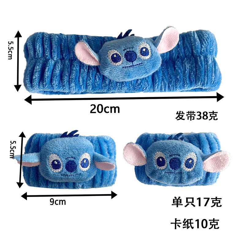 Banda de cabello de moda con tarjeta de papel dulce decoración de animales pequeños de peluche de lavado banda de cabello de dibujos animados correa de muñeca tridimensional