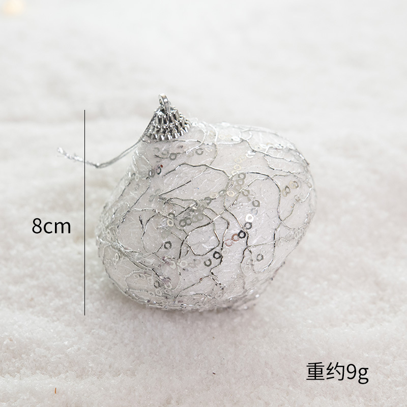 NUCHI decoración navideña transfronteriza bola de Navidad pintada bastón colgante de árbol de Navidad adorno de Navidad pequeño colgante