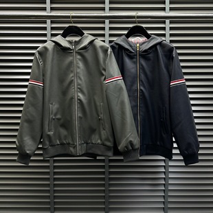 2023 autumn and winter fashion brand new men's TB leather jacket handsome loose PU leather biker men's jacket