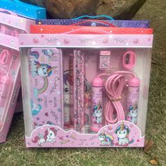 六一文具套裝大禮盒生日禮物兒童畢業禮 學生帶跳繩禮包 新品熱賣