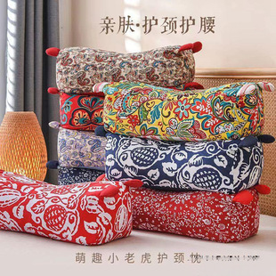 Pillow Buckwheat Pillow Large Tiger Moxa Pillow Protects Cervical Spine Adult Health Care Cervical Spine Pillow Tiger Head Pillow