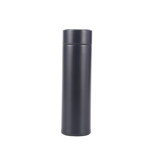 304 stainless steel smart insulated cup with temperature display, large capacity water cup, business gift, straight-sided cup