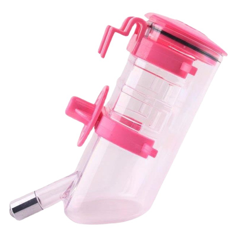 Colgando de agua para mascotas taza colgante jaula mascota fuente de agua de gran capacidad de alimentación automática de agua 350ml perro hervidor de agua alimentador