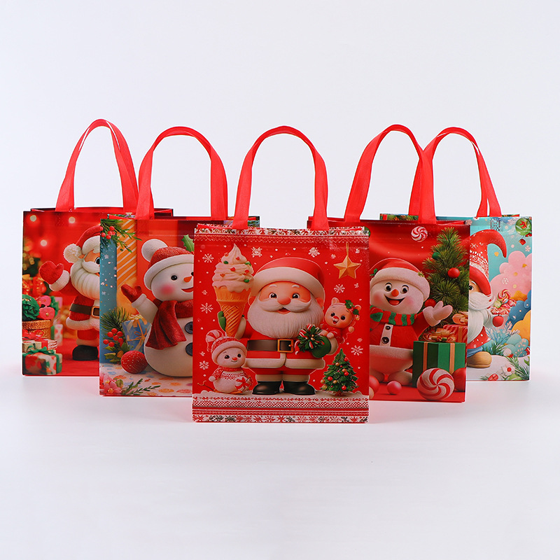 cartoon Christmas handheld folding pack