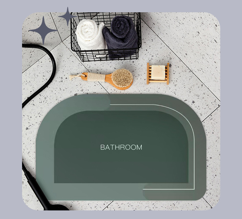 科技绒地垫,浴室地垫,速干吸水地垫,卫生间脚垫