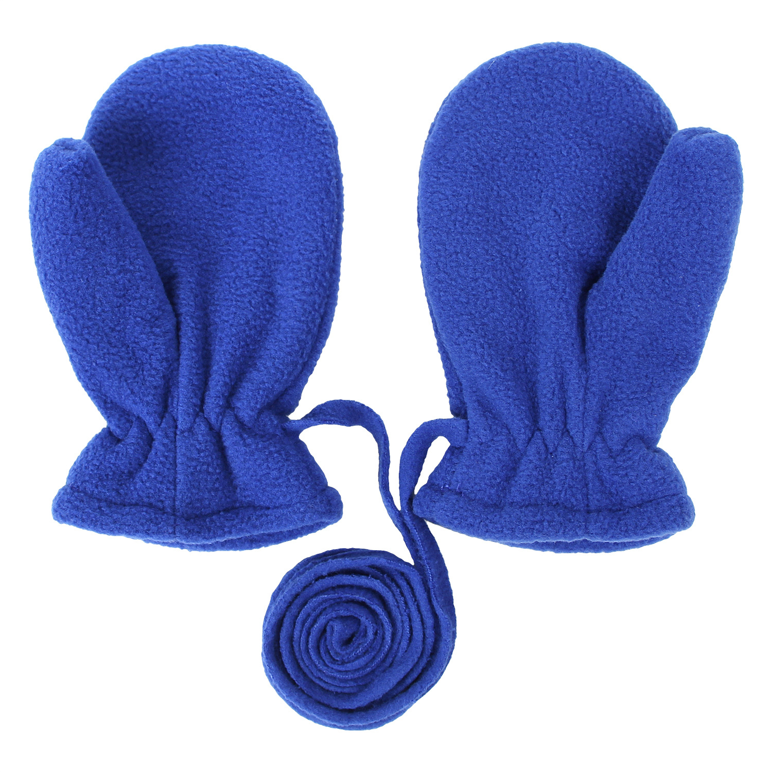 Children's and Baby Winter and Autumn Outdoor Cross-border Supply Fleece Throttle Mittens with Hook and Loop Finger Glove Covers