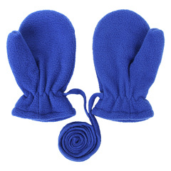 Children's and Baby Winter and Autumn Outdoor Cross-border Supply Fleece Throttle Mittens with Hook and Loop Finger Glove Covers