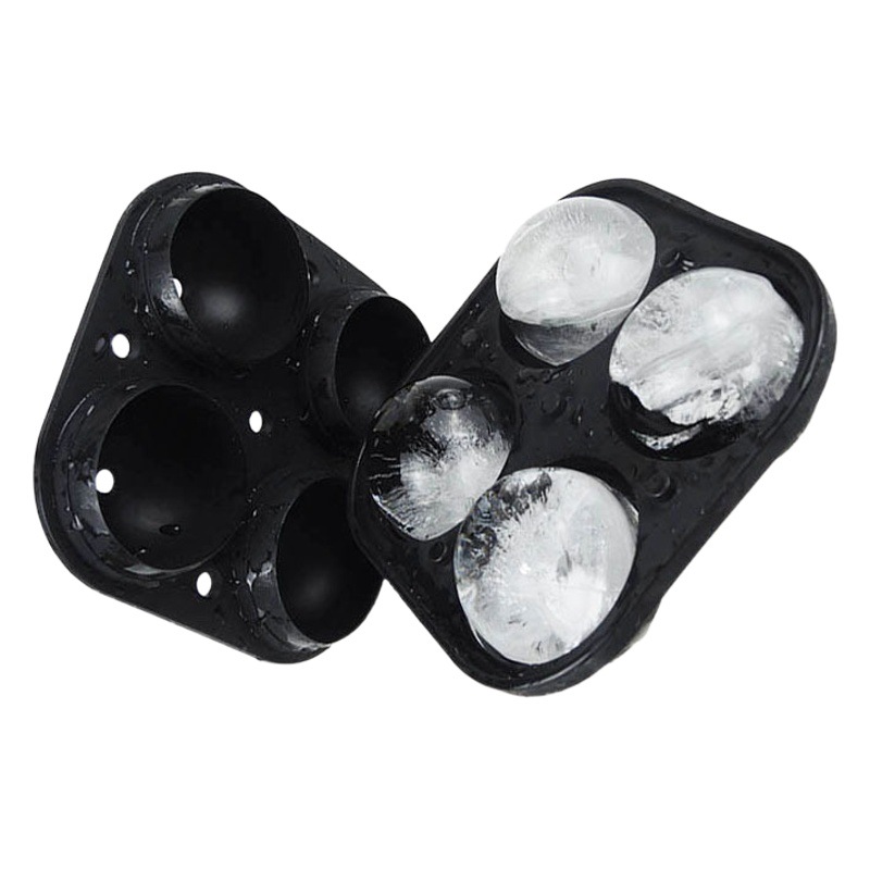 Gran 4 piezas de silicona redonda de hockey sobre hielo 10 piezas de esqueleto de hielo de grado alimenticio a prueba de fugas de agua de 6 piezas fabricante de moldes de hockey sobre hielo Spot