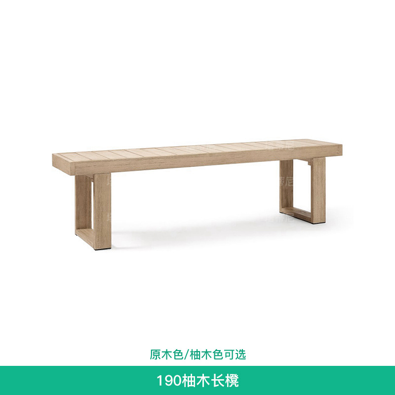 Conjunto de mesa y sillas de teca para exteriores, para patio, terraza de villa, jardín, resistente al agua y a los rayos UV, conjunto de banco de madera maciza.