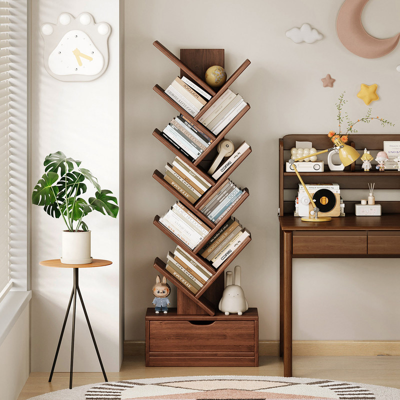 Tree-Shaped Bookshelf, Creative Corner Storage Rack, Living Room Corner Bookcase, Bedside Storage Rack, Corner Cabinet, Narrow Side Cabinet Tree-Shaped Bookshelf, Creative Corner Storage Rack, Living Room Corner Bookcase, Bedside Storage Rack, Corner Cabinet, Narrow Side Cabinet