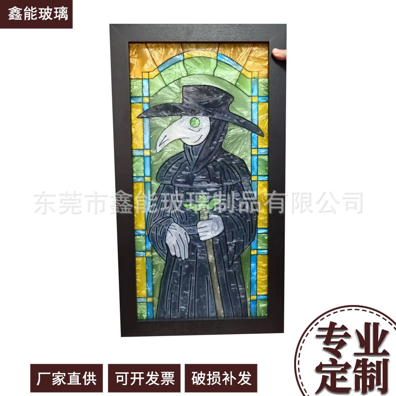 Производитель изготовил на заказ абразивную эмаль для стекла с рисунком в виде витражей из хрусталя, вертикальное стеклянное изделие, художественное стекло для окон.