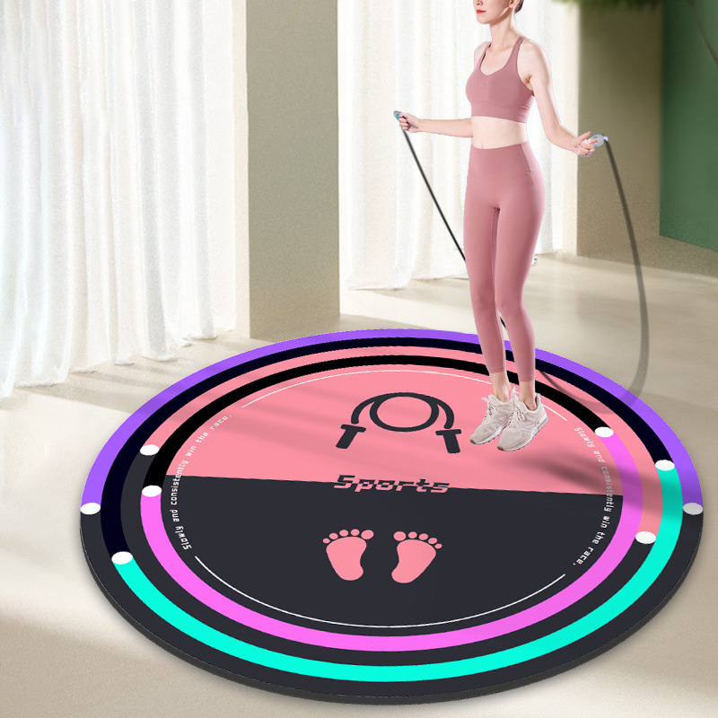 Indoor Soundproof Jump Rope Mat, Shock-Absorbing, Water-Absorbing, Non-Slip Round Carpet, Household Diatom Mud Sports Fitness Yoga Mat Indoor Soundproof Jump Rope Mat, Shock-Absorbing, Water-Absorbing, Non-Slip Round Carpet, Household Diatom Mud Sports Fitness Yoga Mat