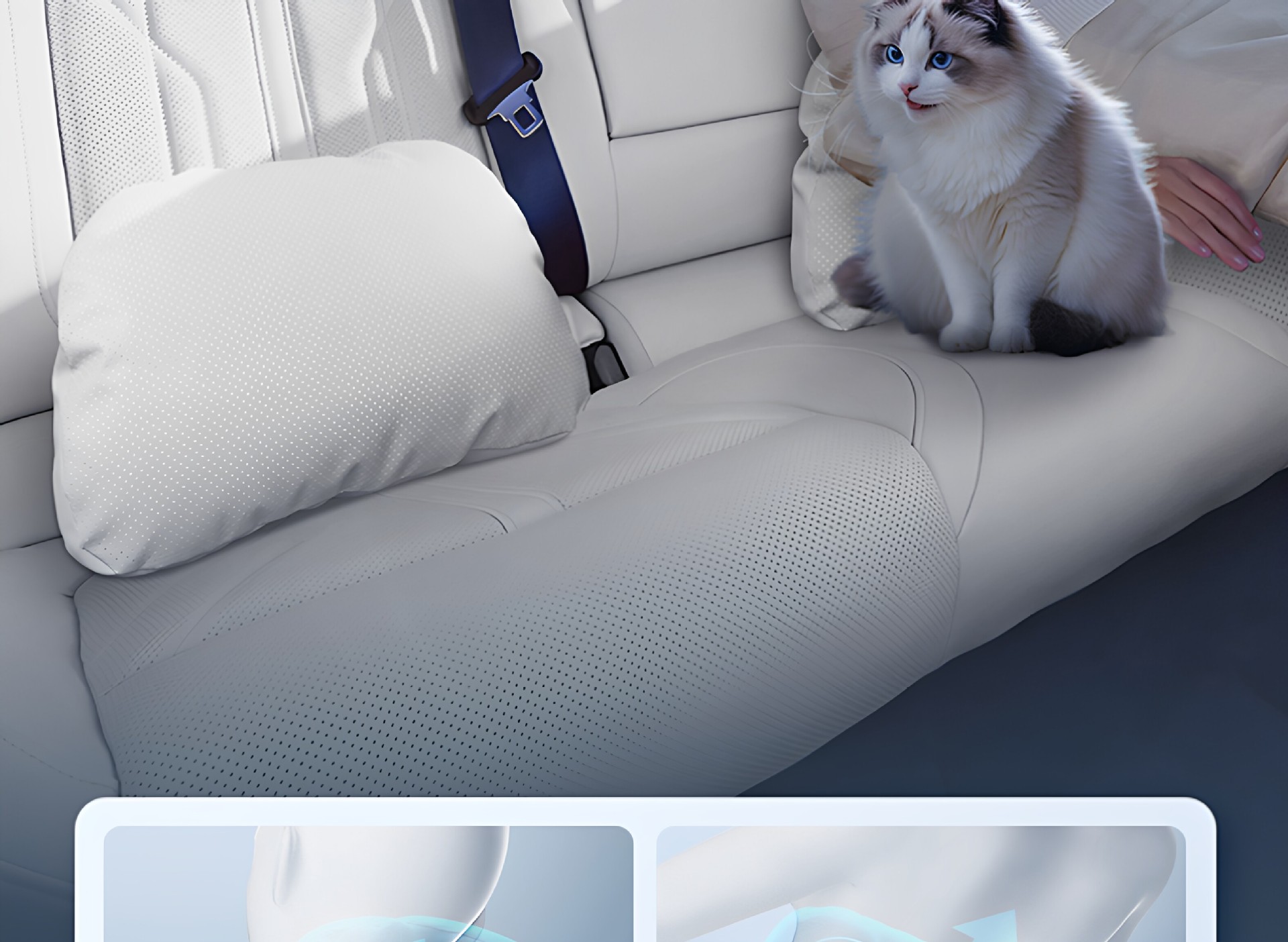 Suitable for Fengyun T9L Headrest, Lumbar Support, Neck Pillow, Neck and Waist Protection, Essential Car Interior Modification Accessories