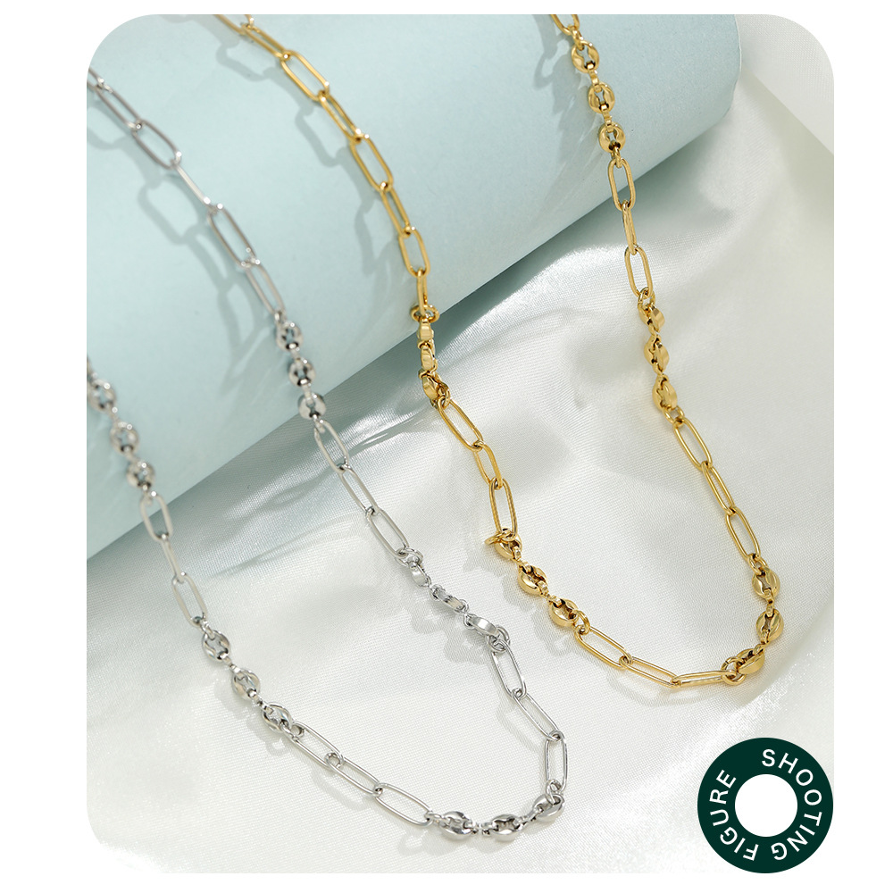 Fashion Geometric Stainless Steel Plating Necklace 1 Piece