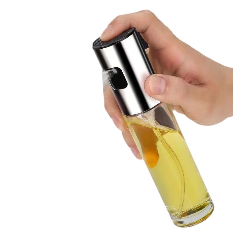 Olla de control de aceite, regadera de aceite de grado comestible, freidora de aire comercial, botella de aceite, olla de aceite pequeña, aceite de barbacoa, aceite de oliva espesado y rociado