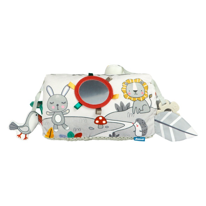 Aipinqi nuevo bebé acostado almohada cabeza-arriba entrenamiento educación temprana juguetes multifuncional gateando juguetes para bebés en stock image 1