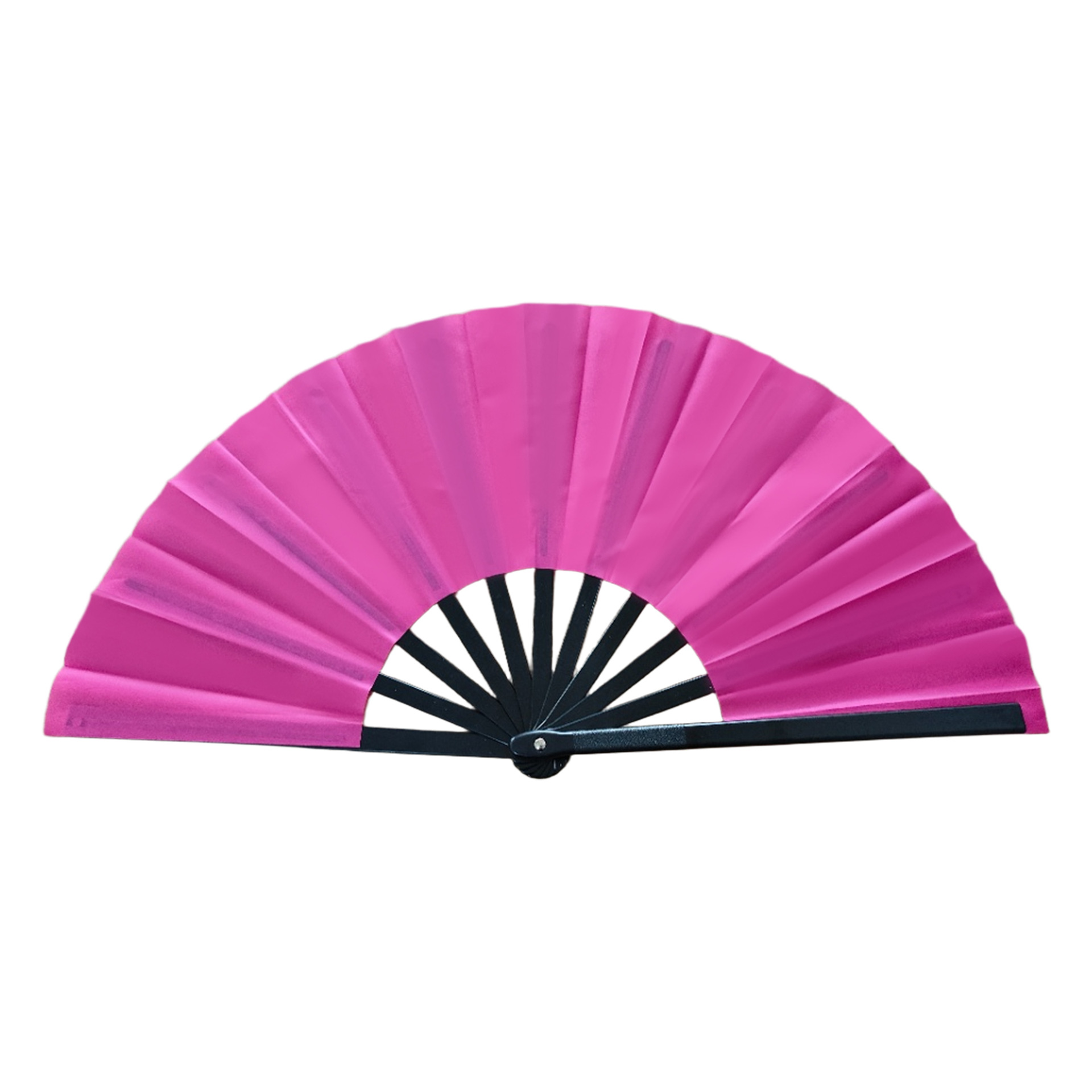 Abanico Plegable de Kung Fu de 33 cm de Plástico para Danza y Artes Marciales